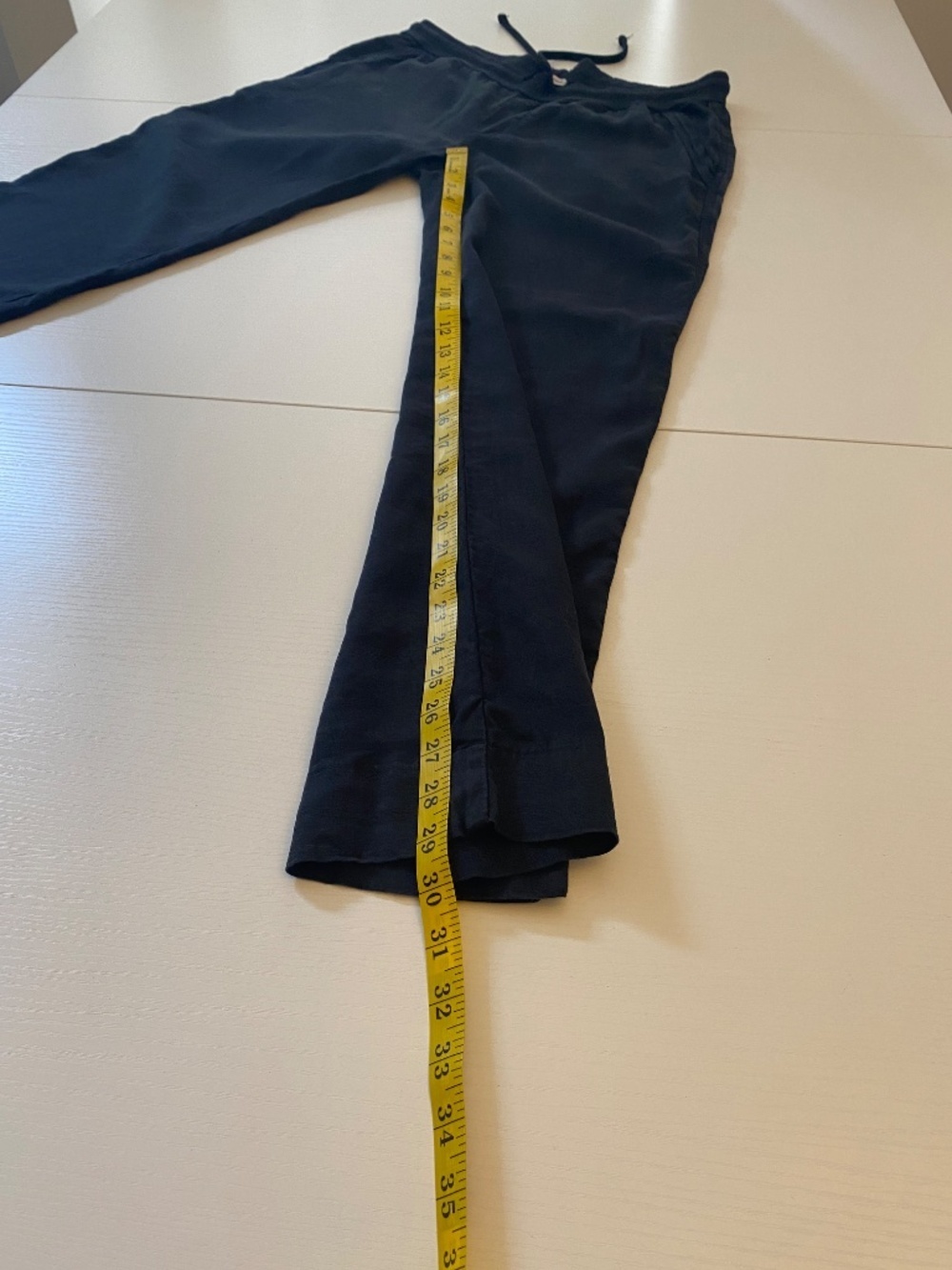 JAMES PERSE Made in USA Relaxed Linen Pants Drawstring in Black Size 2 (Medium) - Picture 15 of 15